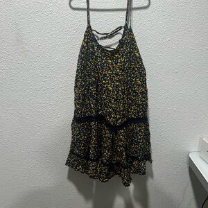BOGO free-Forever 21 Blue and Yellow Floral Dress